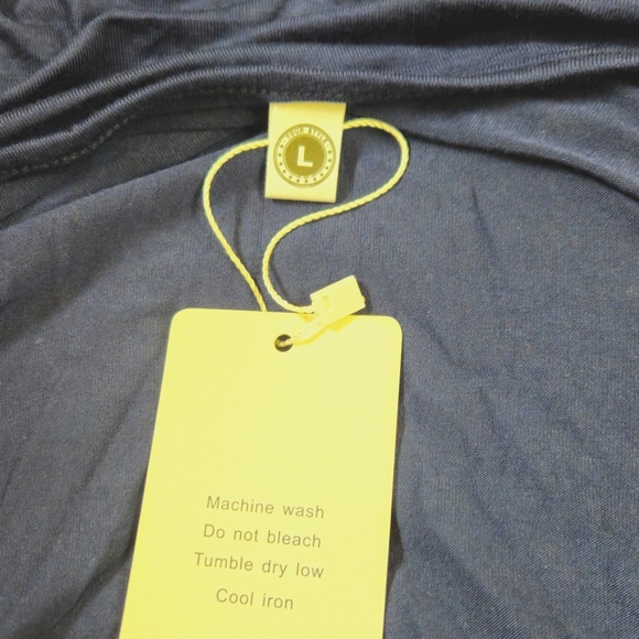 PP Young Casual Flutter V-Neck Solid A Line Dress with Pockets Size L - Picture 8 of 11